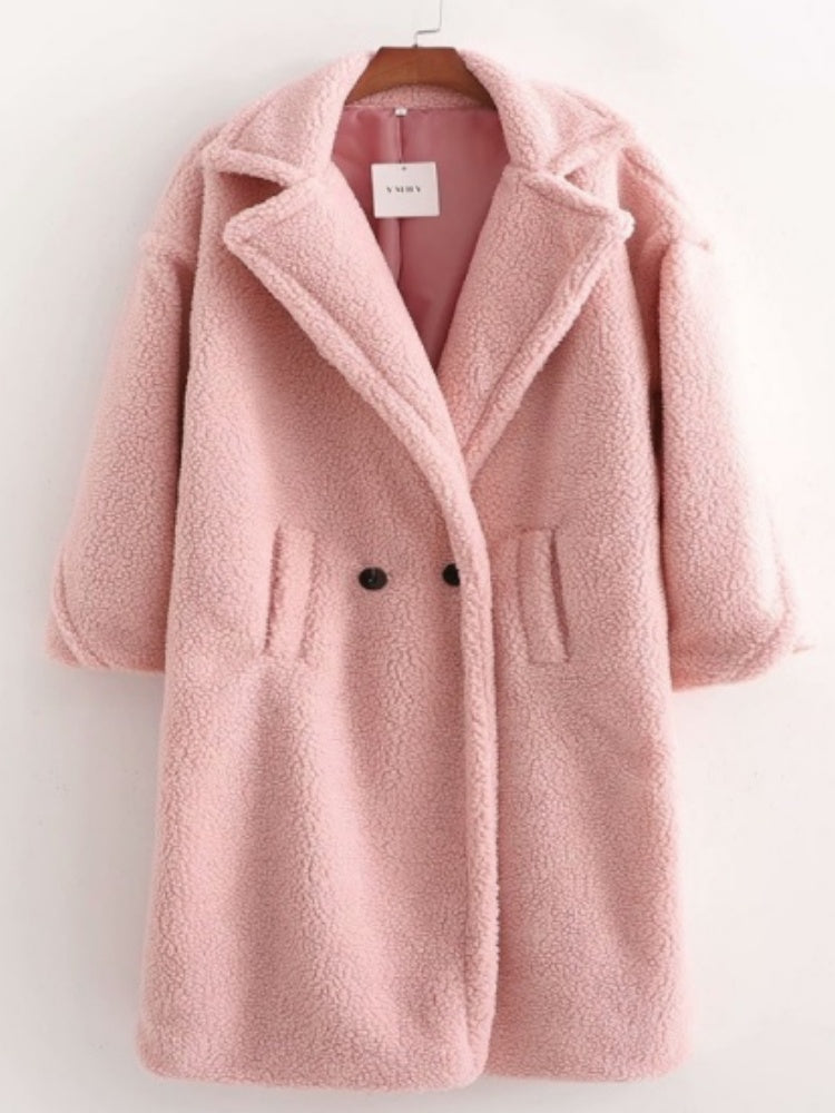 Thickened Warm Long-sleeved Long Coat