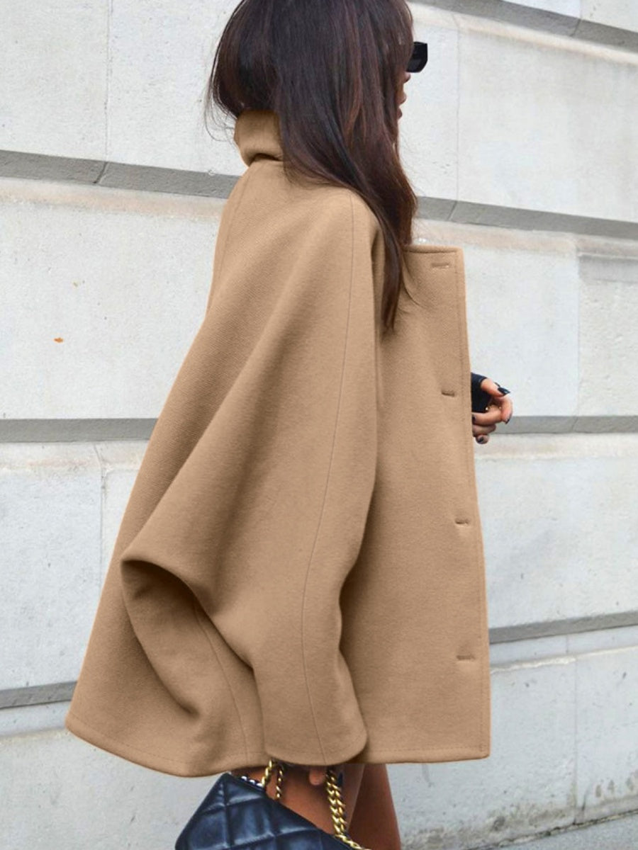 Liber Autumn Women's Woolen coat Solid Color Coats
