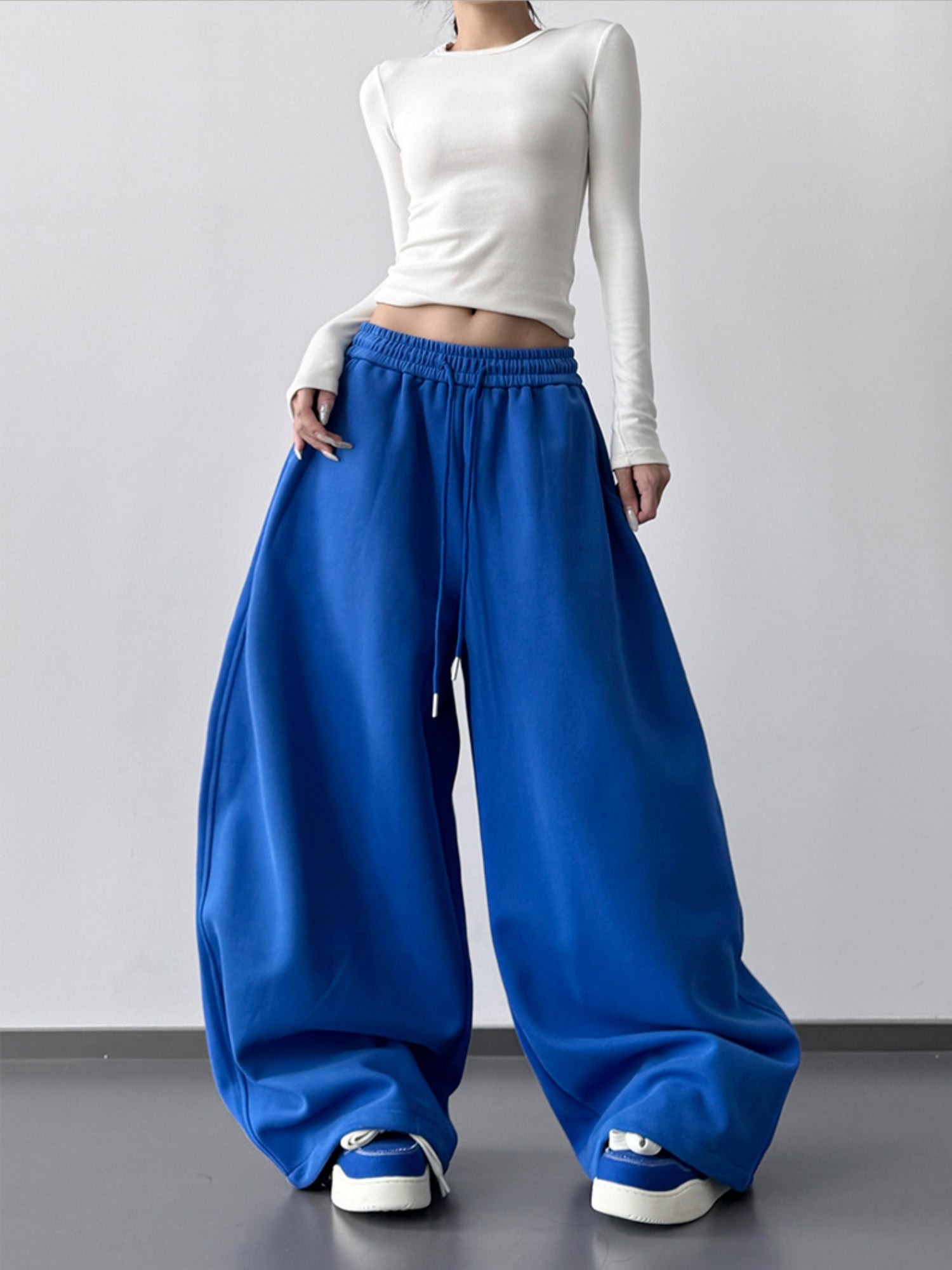 Drawstring Sweatpants Drape Sweatpants