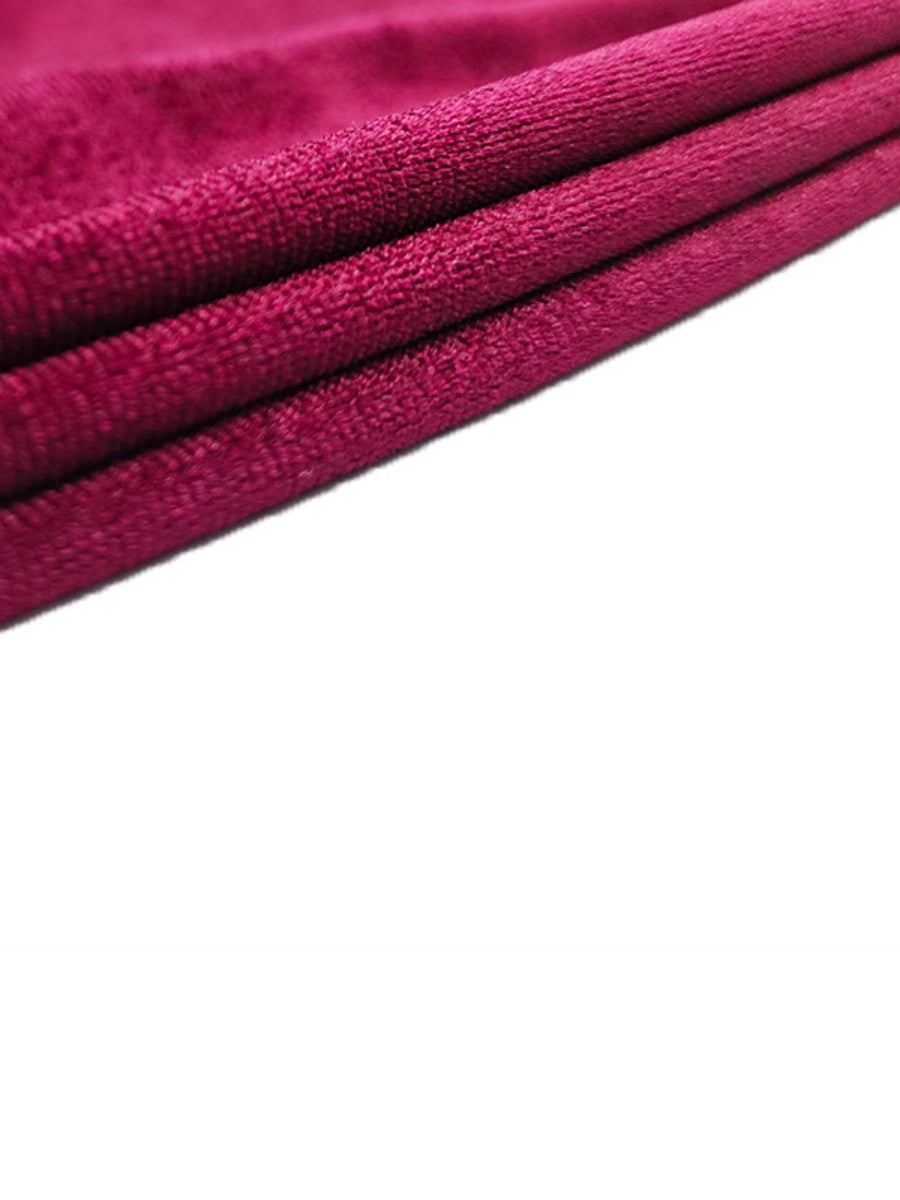 Liber Autumn Women's Pleated Velvet Mini&Short Dresses