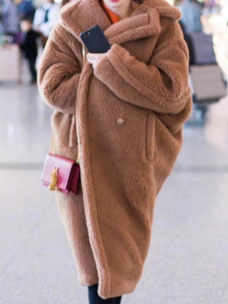 Thickened Warm Long-sleeved Long Coat