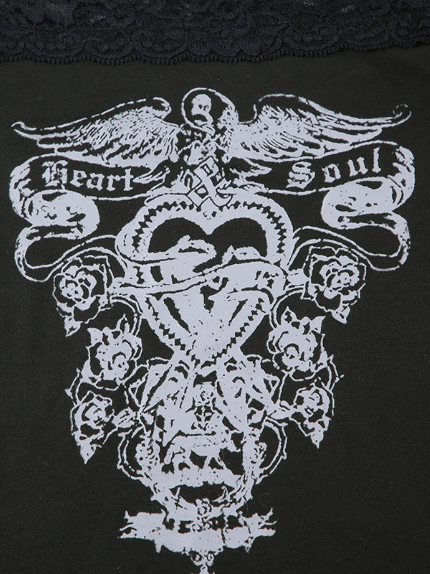 Retro Prints Color-blocked Sexy And Slim Lace Patchwork Off-shoulder Long-sleeved T-shirt