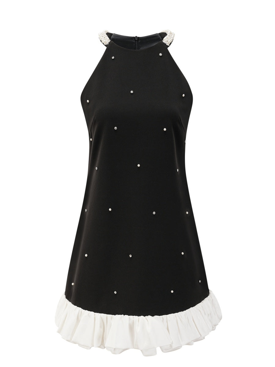 Liber Summer Women's Ruffle Solid Color Mini&Short Dresses