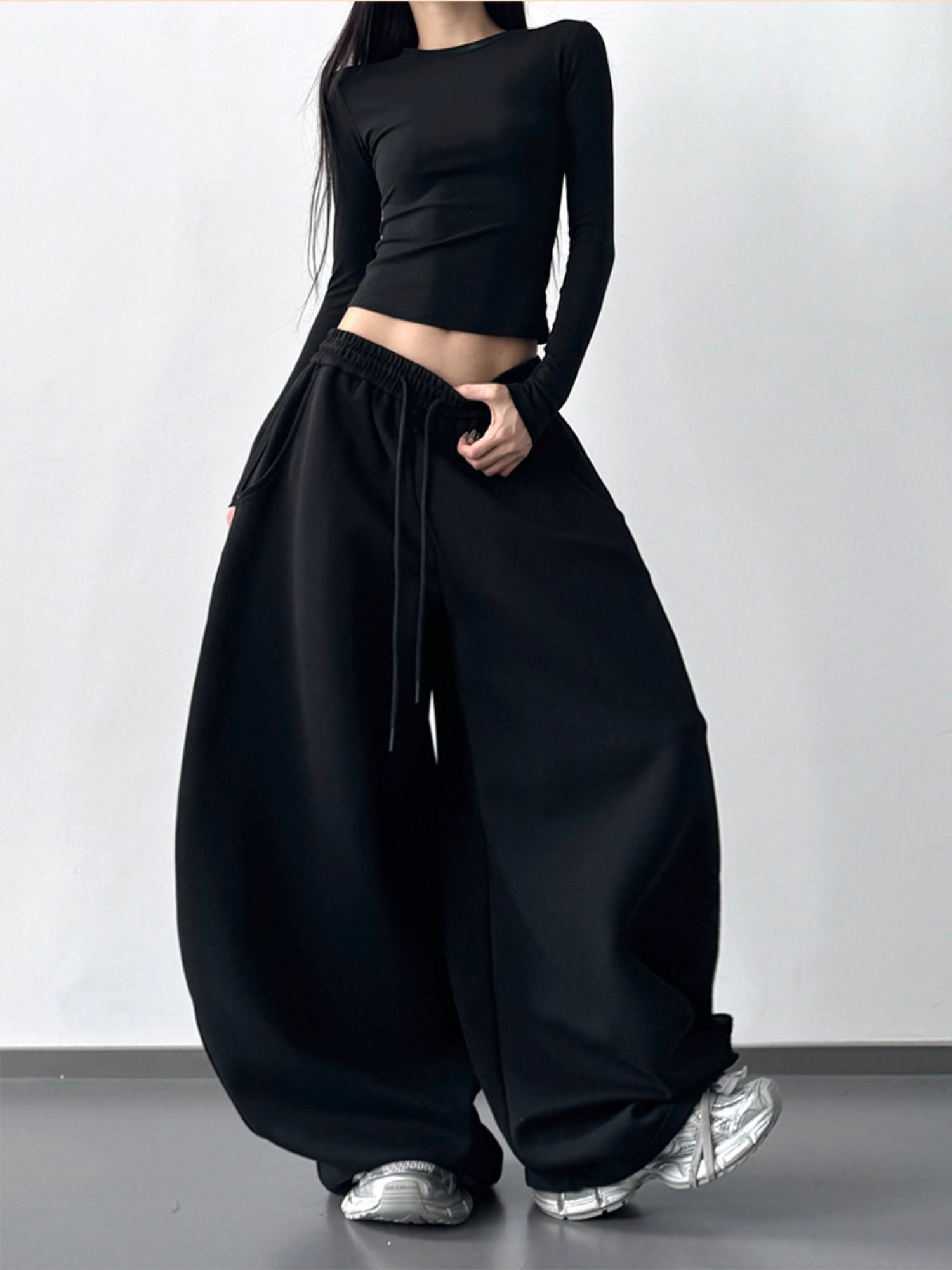 Drawstring Sweatpants Drape Sweatpants