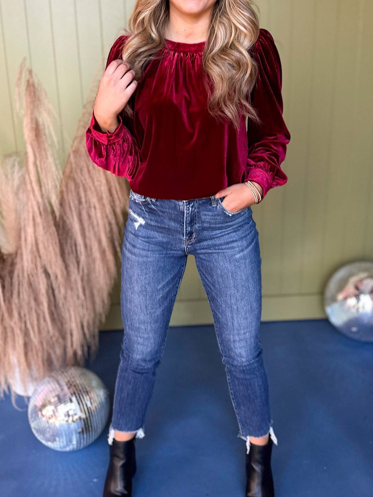 Hood Crew Neck Long Sleeve Splicing Velvet T-shirts