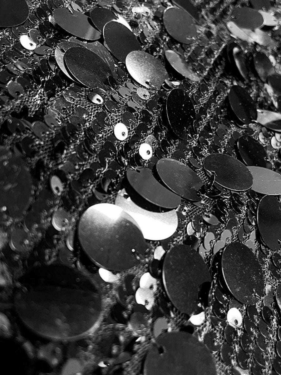 Sleeveless Bodycon Dress Large Sequins Backless Halter Short Dress