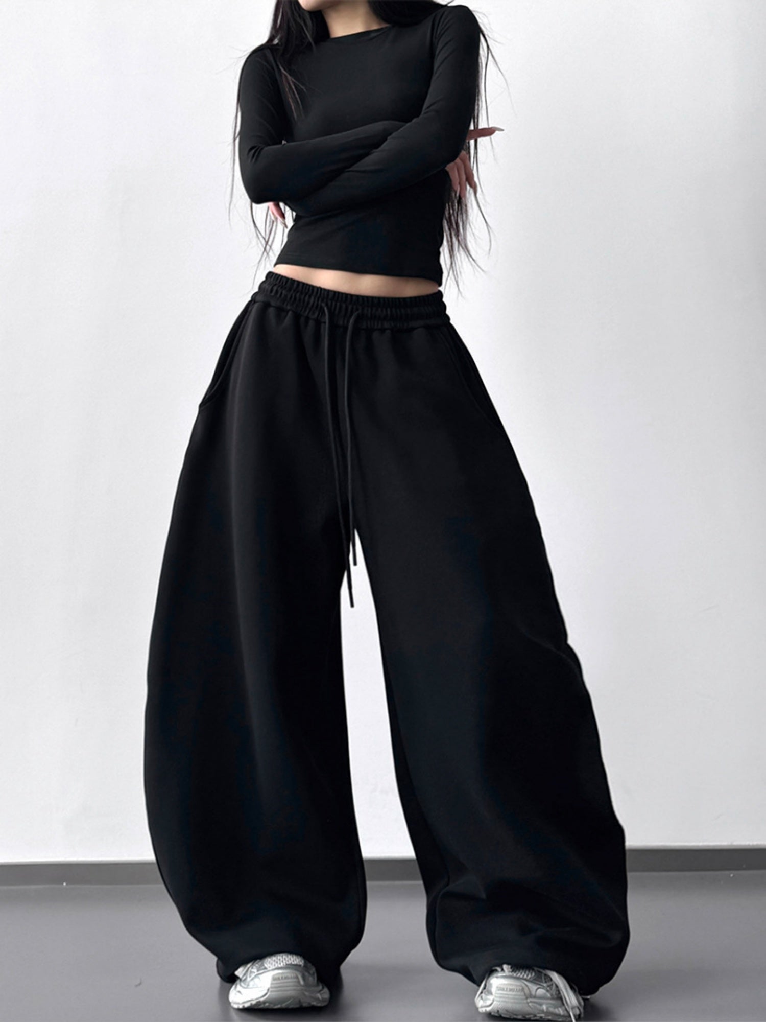 Drawstring Sweatpants Drape Sweatpants