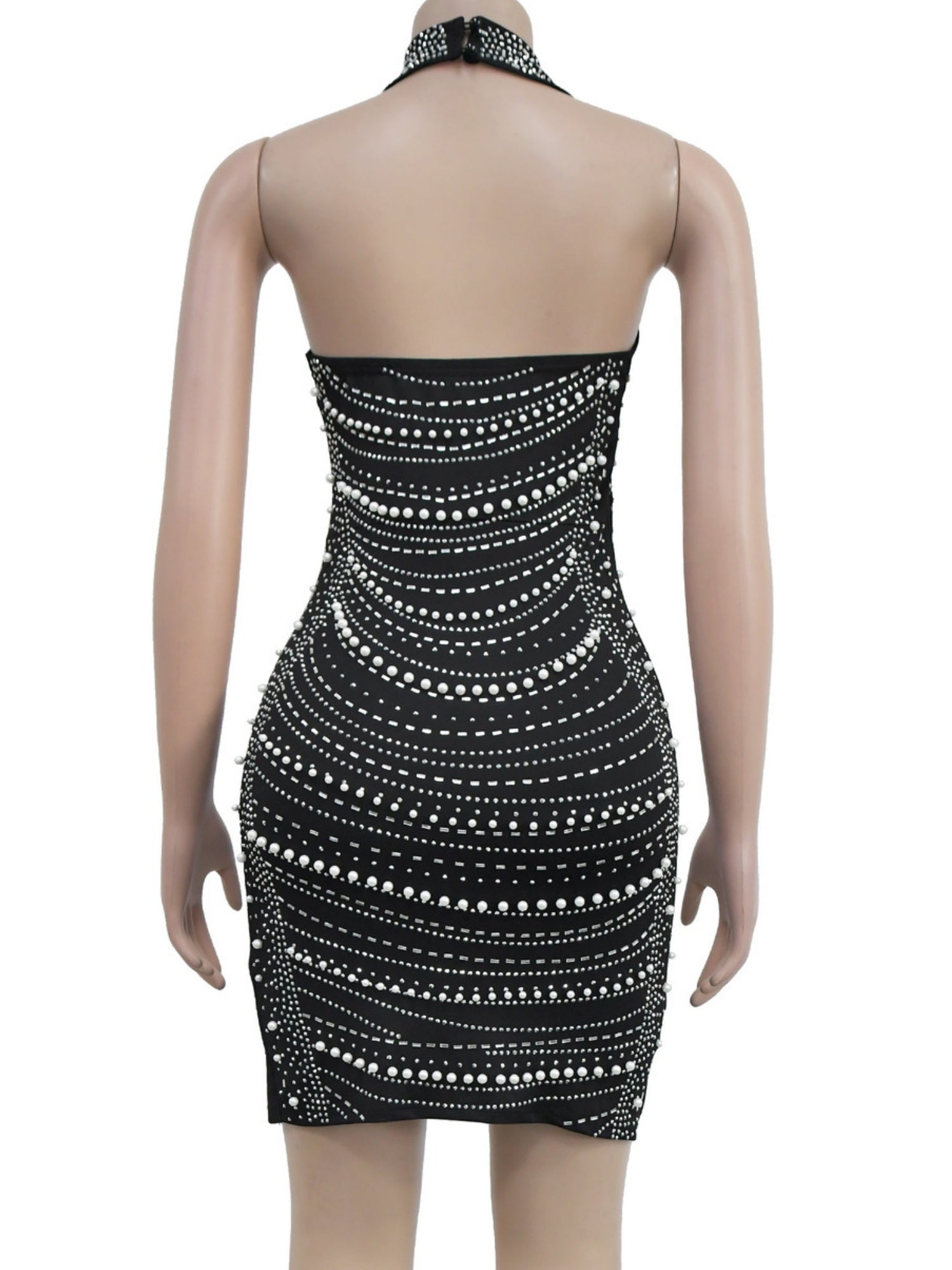 Rhinestone-studded Camisoles Slim-fit Party Party Shiny Mini&Short Dresses
