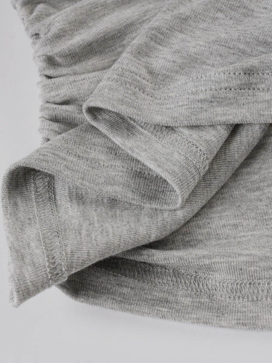 Off-the-shoulder  Bell sleeves  Cinched waist Halter neck top T-shirts