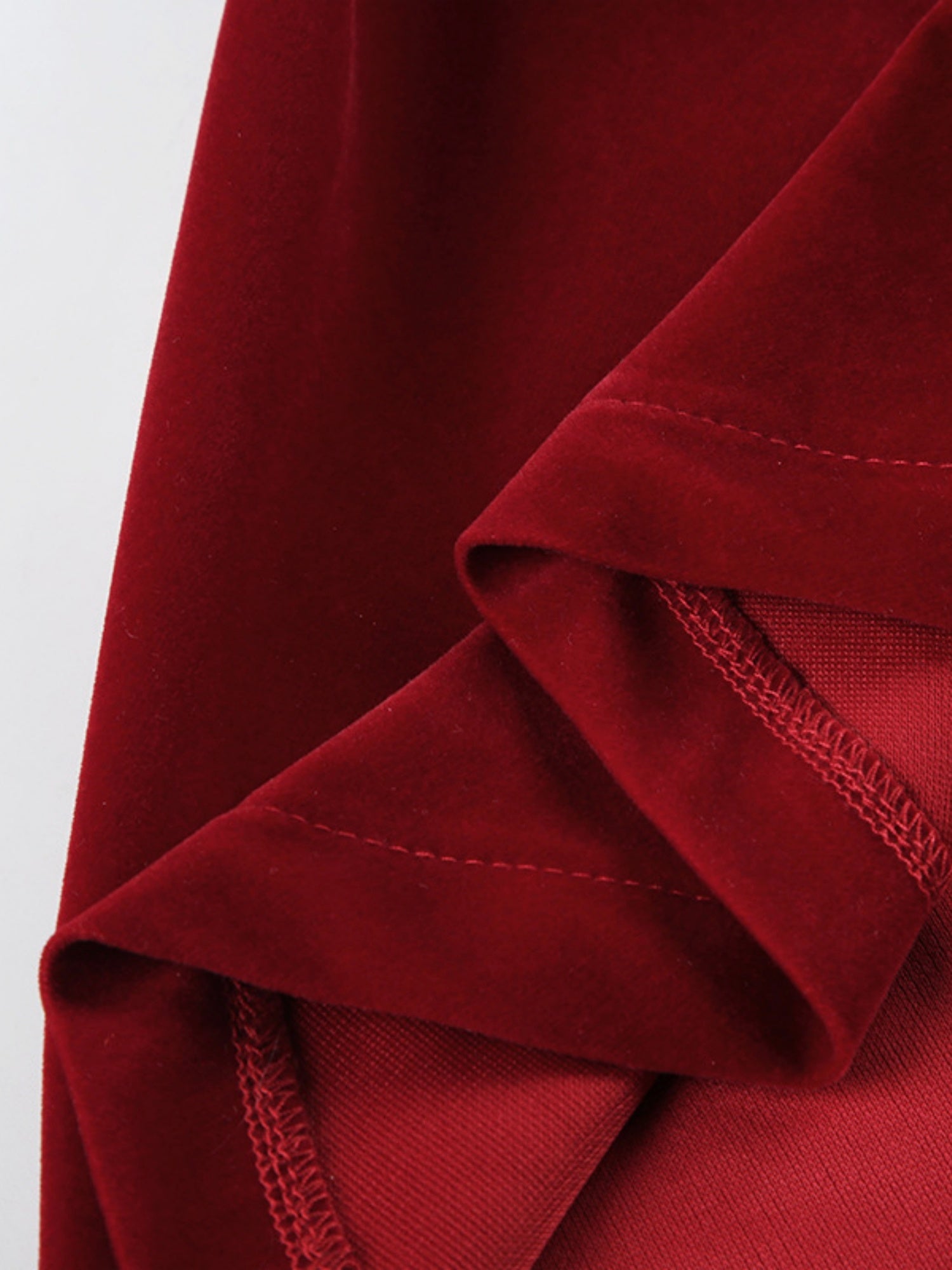 Bow Red Velvet Sexy Backless A-line Skirt Mini&Short Dresses