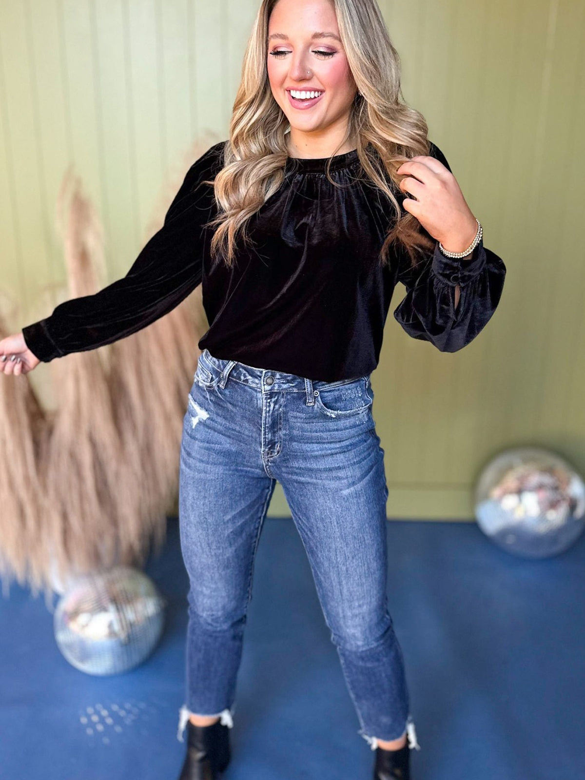 Hood Crew Neck Long Sleeve Splicing Velvet T-shirts