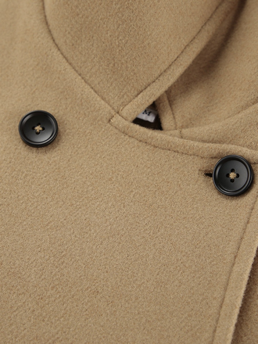 Liber Autumn Women's Woolen coat Solid Color Coats