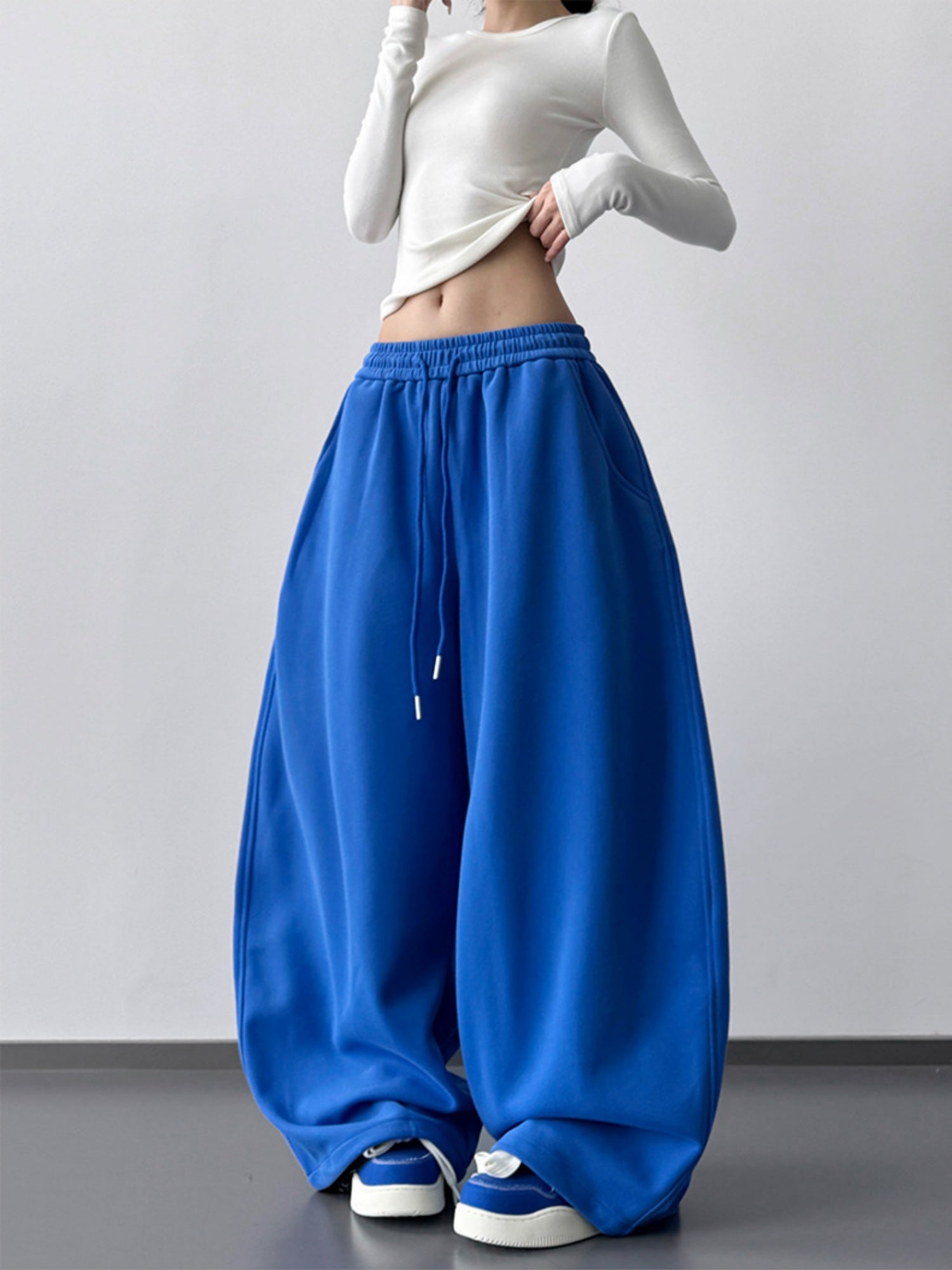 Drawstring Sweatpants Drape Sweatpants